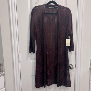 Wine colored Cardigan Size Large
